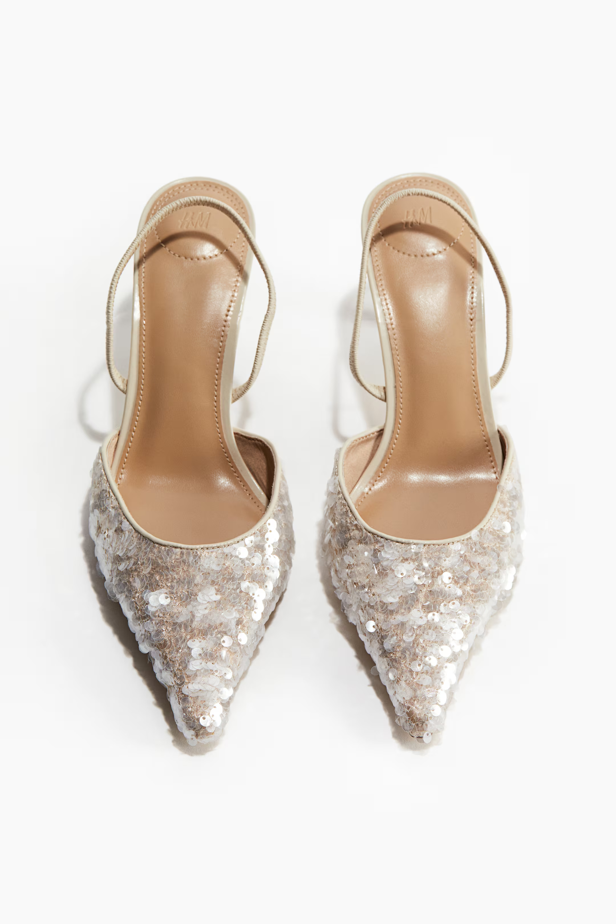 Sequined slingback court shoes | H&M (UK, MY, IN, SG, PH, TW, HK)