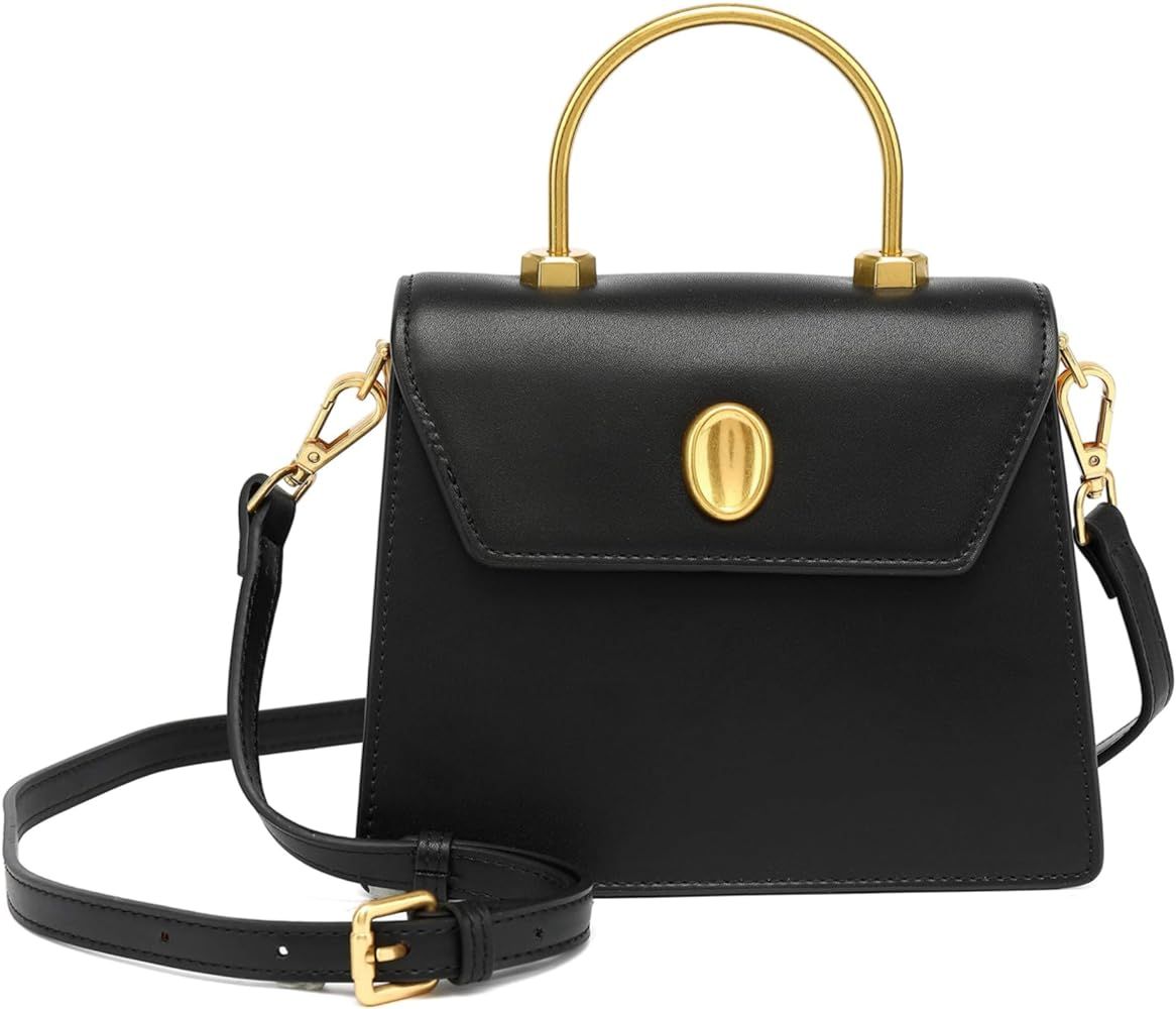 Scarleton Gold Top Handle Satchel Purses for Women, Handbags for Women, Crossbody Bags for Women,... | Amazon (US)
