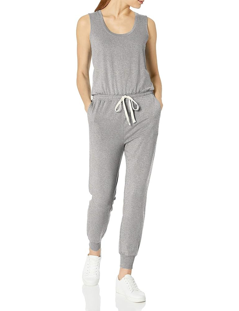 Amazon Essentials womens Studio Terry Fleece Jumpsuit (Plus + Missy) | Amazon (US)