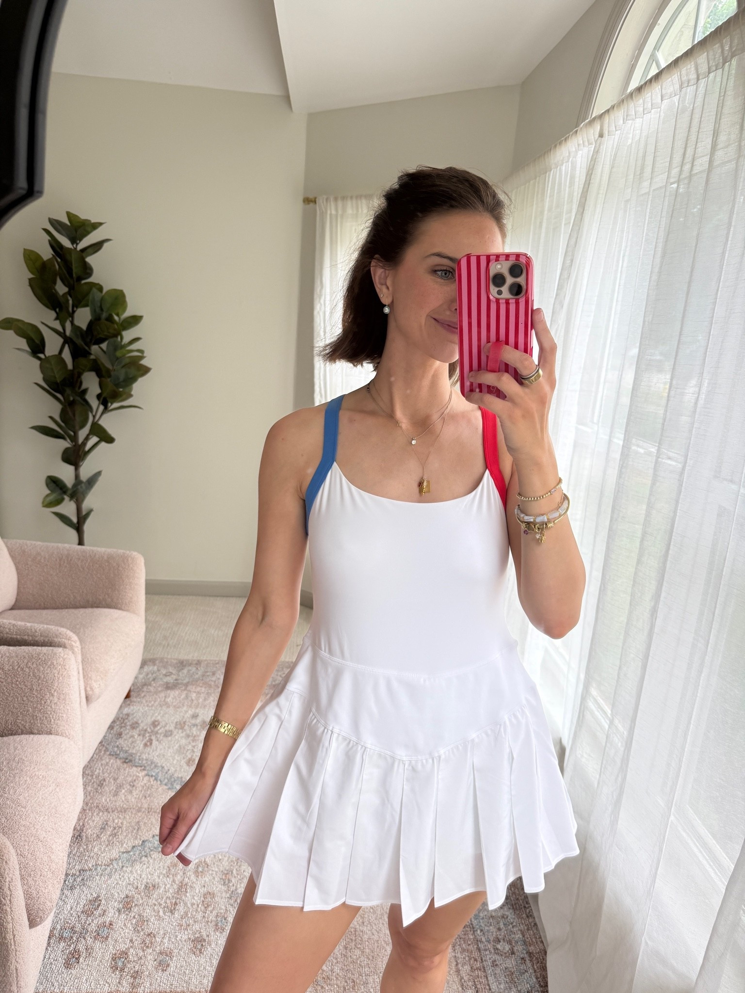 wearing a medium! 

Fourth of July outfit // Memorial Day outfit // mom outfit // mom style // athleisure dress @target #ad #sponsored

#LTKootd #LTKgrwm #LTKSeasonal
