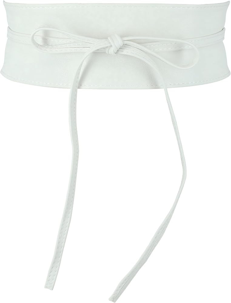 FASHIONGEN - Woman leatherette waisband Obi Belt, MICA | Amazon (US)