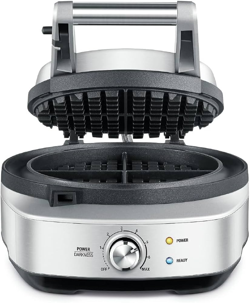 Breville No-Mess Classic Waffle Maker BWM520XL, Brushed Stainless Steel | Amazon (US)