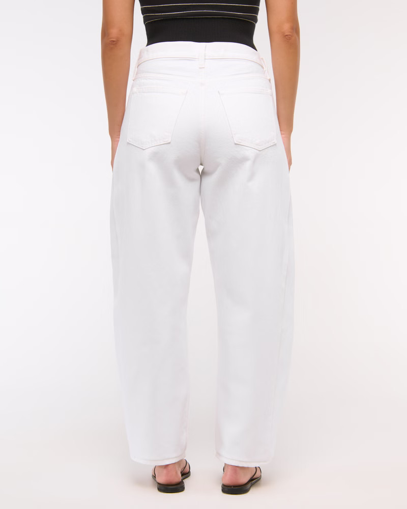 Curve Love Mid Rise Barrel Jean | Abercrombie & Fitch (UK)