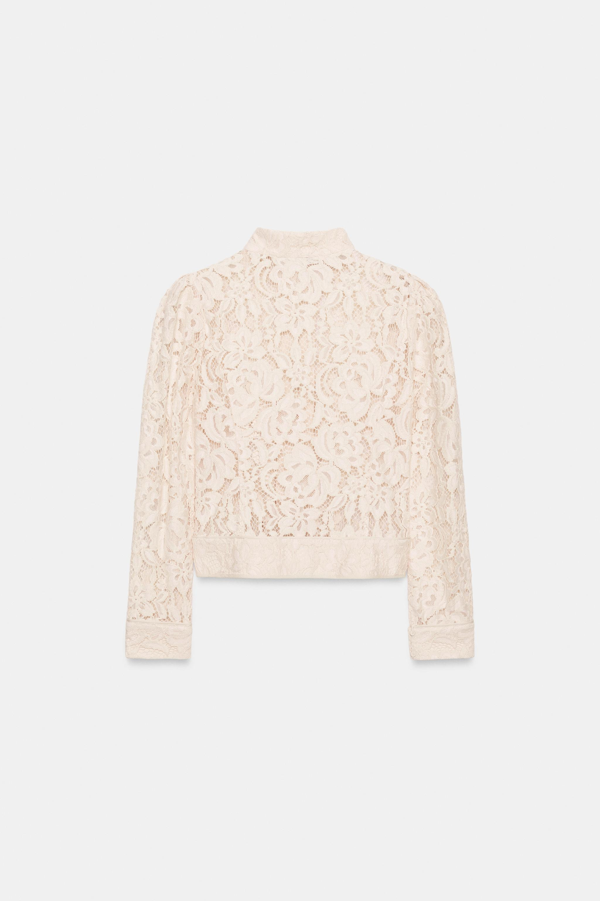 ZW COLLECTION LACE BLAZER | Zara UK