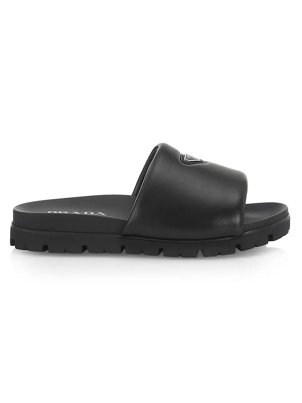 Nappa Soft Leather Slides | Saks Fifth Avenue