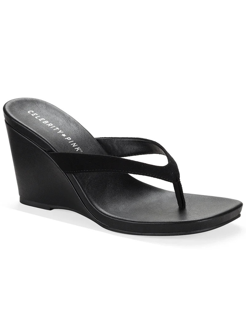 Celebrity Pink Women's Yonita Thong Wedge Sandal | Walmart (US)