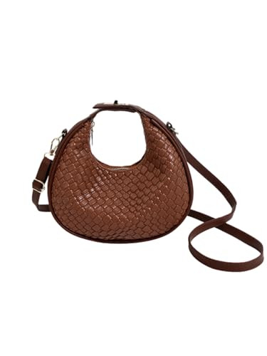 Floerns Women's Crescent Bag Vintage Style Purse Mini Clutch Crossbody Hobo Bag Coffee Brown One-Size | Amazon (US)