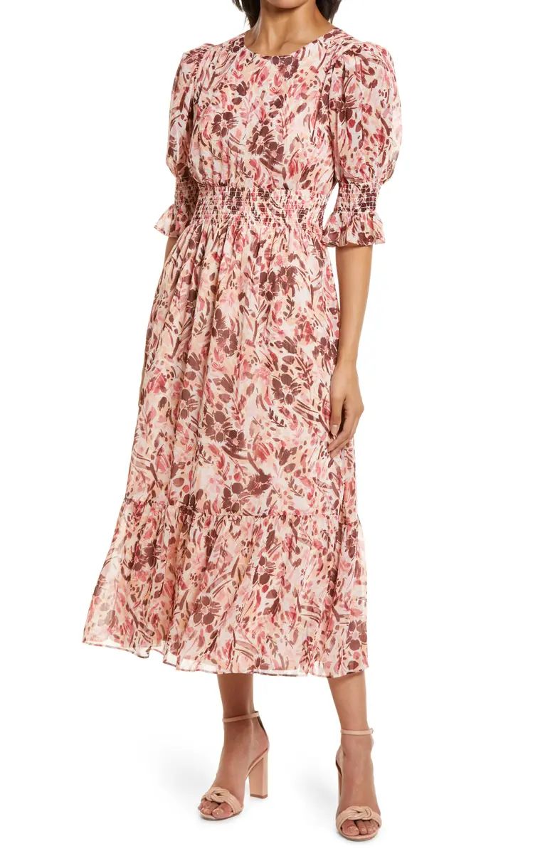 Floral Print Smocked Maxi Dress | Nordstrom | Nordstrom