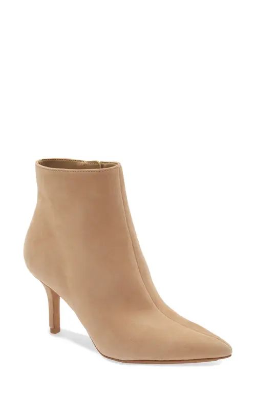 Vince Camuto Freikti Pointed Toe Bootie in Tortilla Suede at Nordstrom, Size 7.5 | Nordstrom