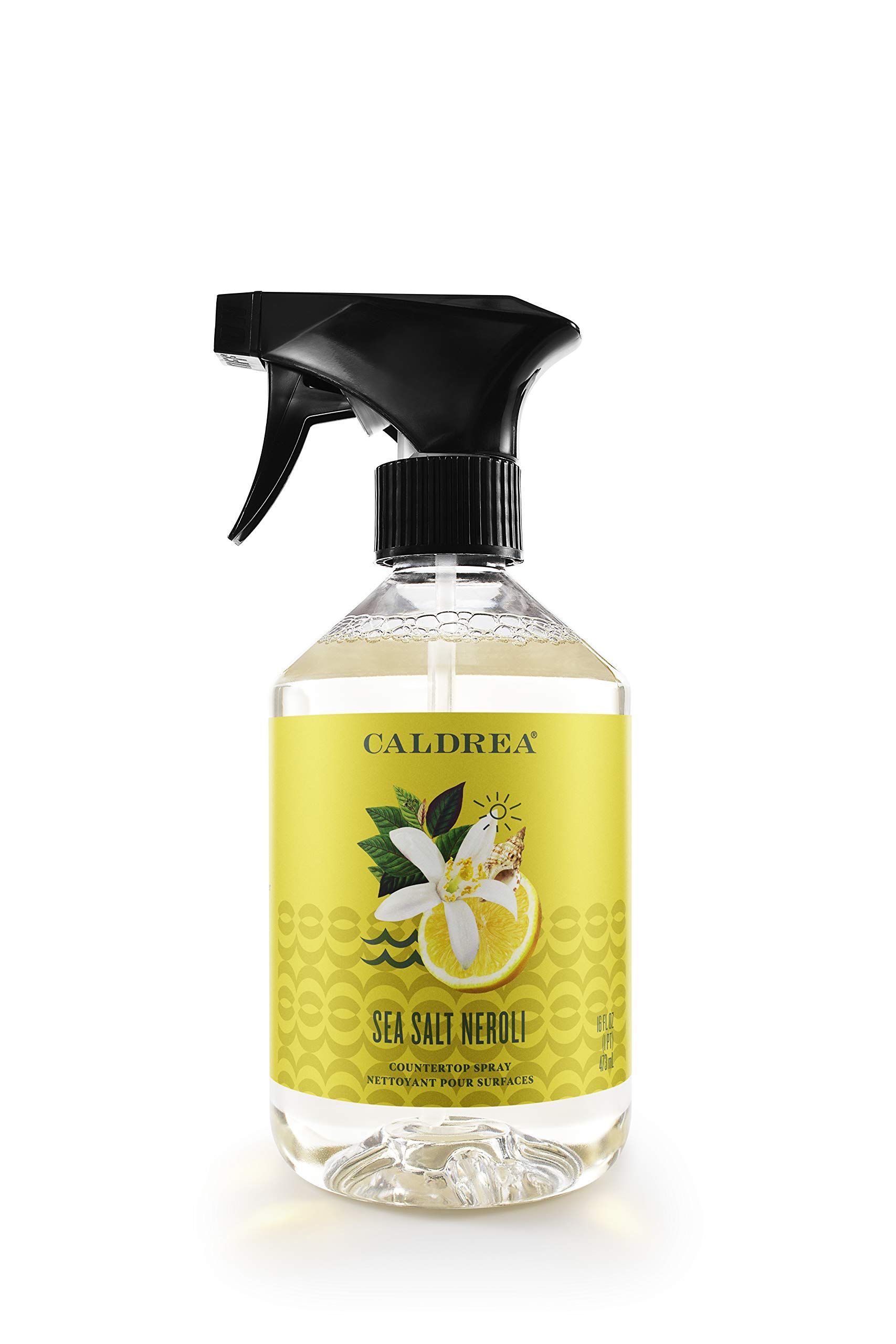 Caldrea Multi-surface Countertop Spray Cleaner, Made with Vegetable Protein Extract, Sea Salt Neroli | Amazon (US)