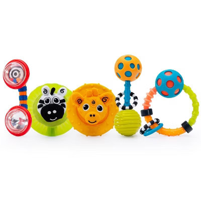 Sassy Newborn Gift Set - Toys for 0+ Months - 4ct: Rattles, Teethers, BPA-Free, Gross Motor Skills | Target