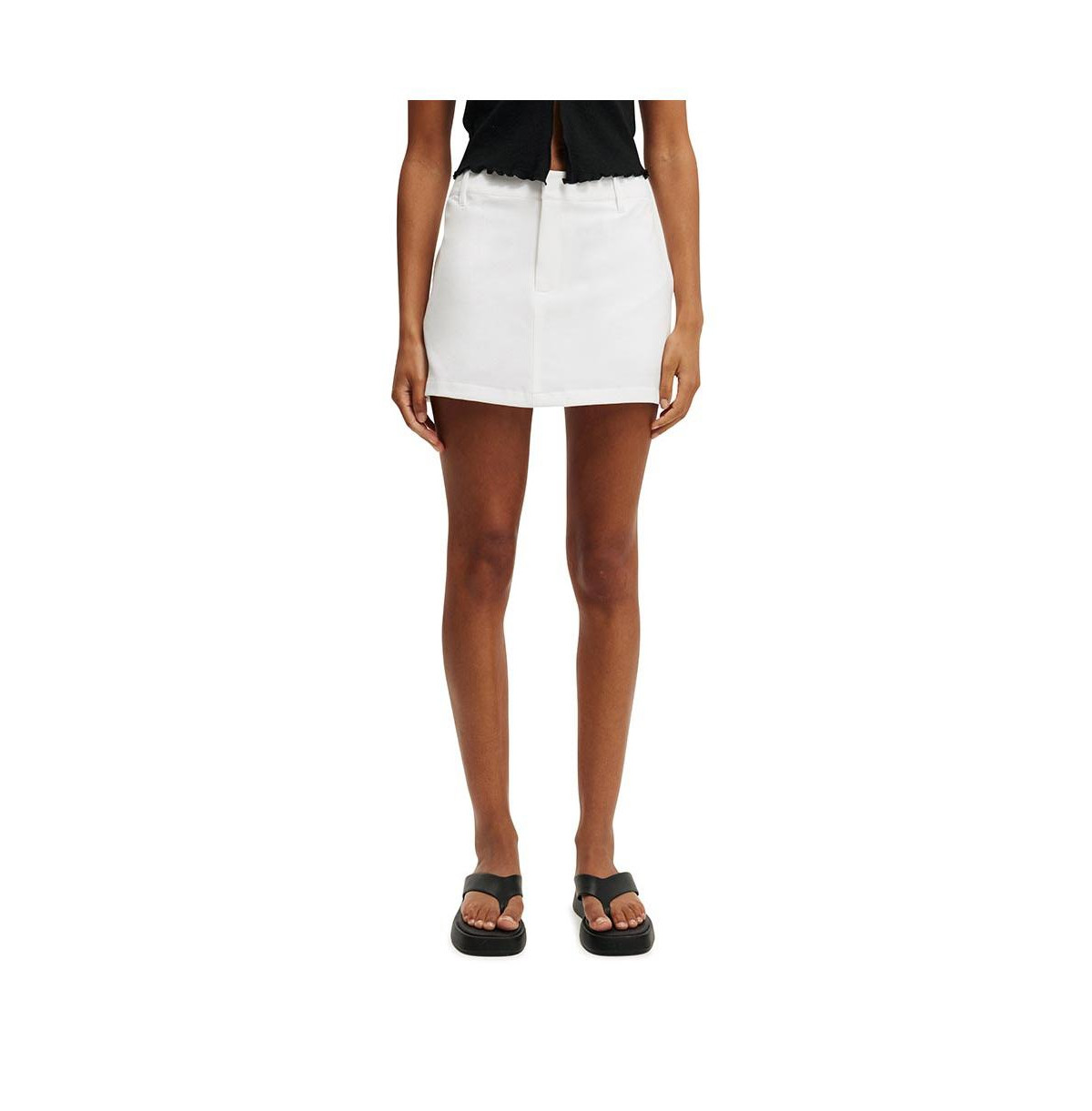 Cotton On Women's Luis Suiting Mini Skort - White | Macy's