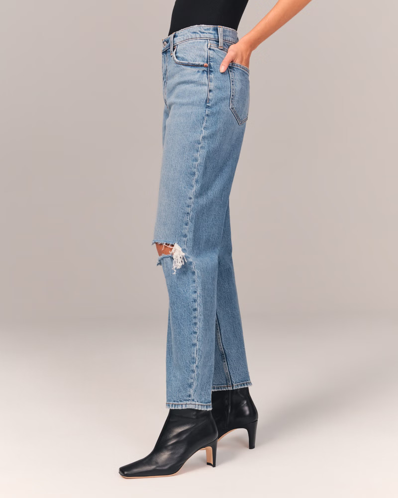 Women's High Rise 80s Mom Jean | Women's Clearance | Abercrombie.com | Abercrombie & Fitch (US)