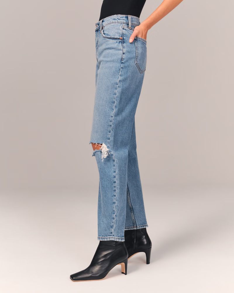 Women's High Rise 80s Mom Jean | Women's Bottoms | Abercrombie.com | Abercrombie & Fitch (US)