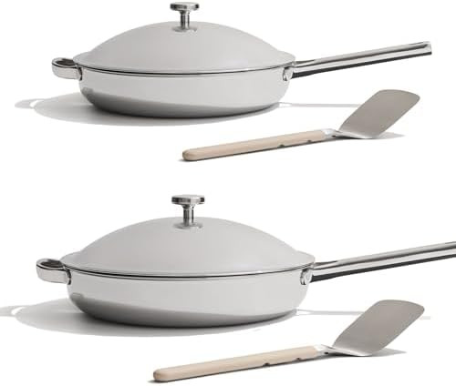 Our Place Titanium Always Pan Pro Duo | 12.5" & 10.5" Nonstick Frying Pan Set | Tri-Ply Stainless... | Amazon (US)