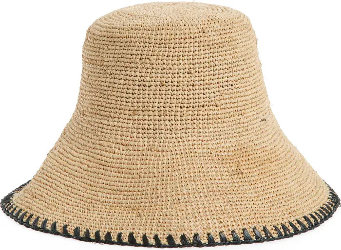 rag & bone Jade Packable Raffia Straw Bucket Hat | Nordstrom | Nordstrom