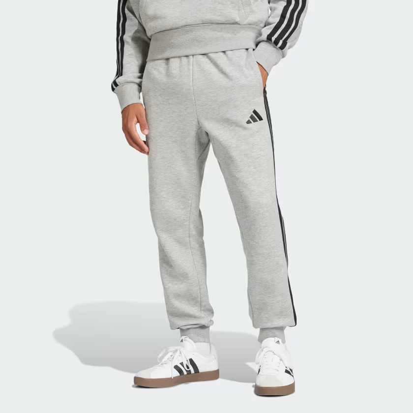 adidas Essentials 3-Stripes Fleece Pants - Grey | Free Shipping with adiClub | adidas US | adidas (US)