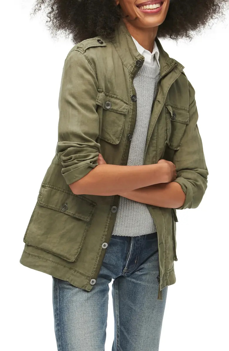 Frankie Linen Utility Jacket | Nordstrom