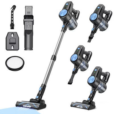 DEVOAC N3T Cordless Vacuum Cleaner,Wireless Stick Vacuum with 40mins Runine,Self-Standing,Rechargeable Lightweight Vacuum Cleaner Blue | Target