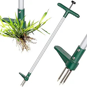 Walensee Weed Puller, Stand Up Weeder Hand Tool, Long Handle Garden Weeding Tool with 3 Claws, Ha... | Amazon (US)