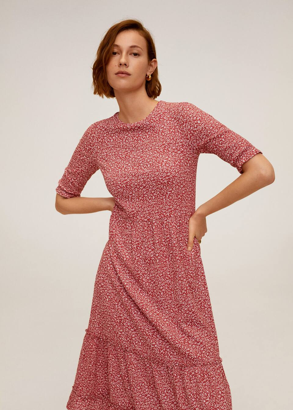 Midi printed dress | MANGO (US)