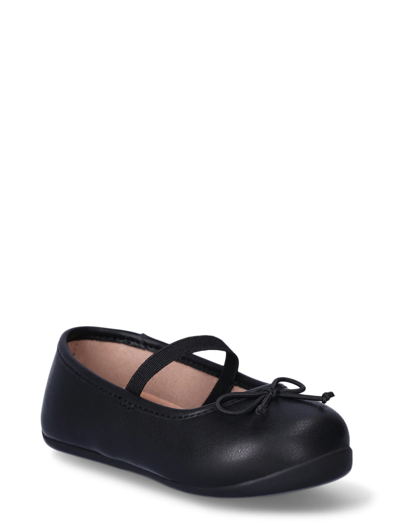 Wonder Nation Girls Bow Ballet Flats | Walmart (US)