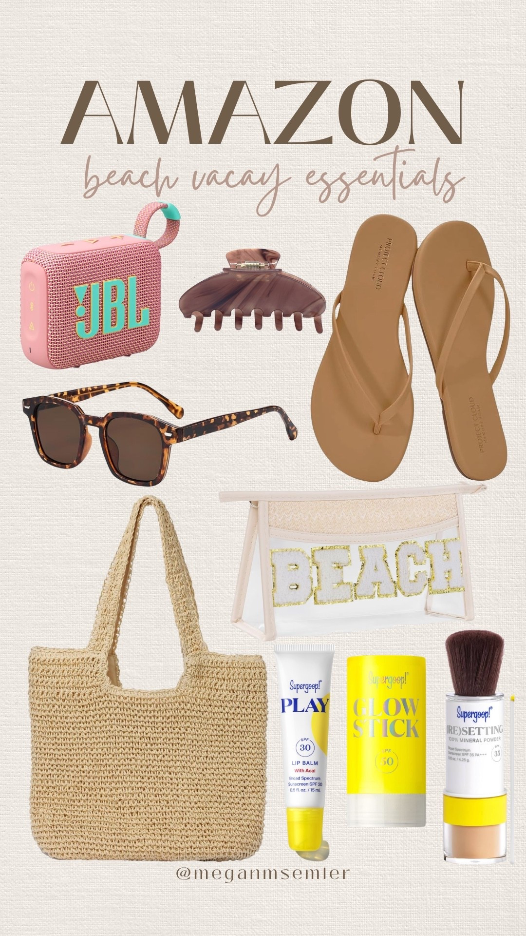 Amazon beach vacay essentials 

#LTKgrwm #LTKootd #LTKSwim
