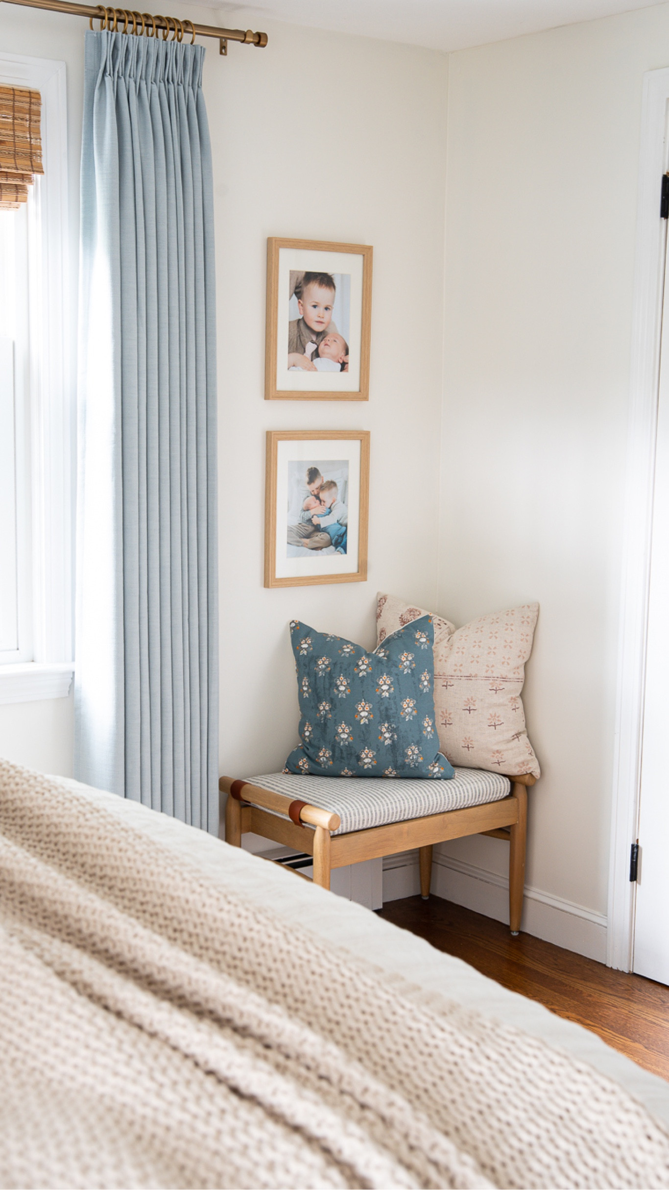 Give your bedroom a little makeover and refresh with these throw pillows, blue curtains, bench, and more home decor this fall

#LTKhome #LTKfamily