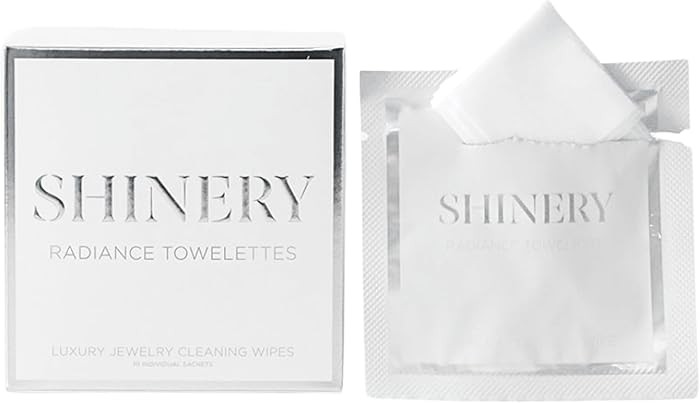 Shinery Radiance Towelettes Jewelry Cleaning Wipes - No Rinse Travel Jewelry Cleaner Safe All Gem... | Amazon (US)