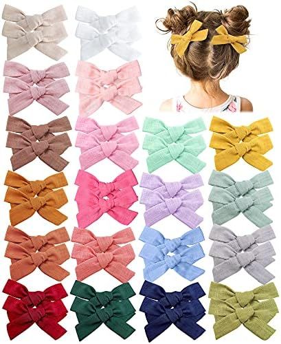 40 Pieces Baby Girls Hair Bows Clips Hair Barrettes Accessory for Babies Infant Toddlers Kids | Amazon (US)