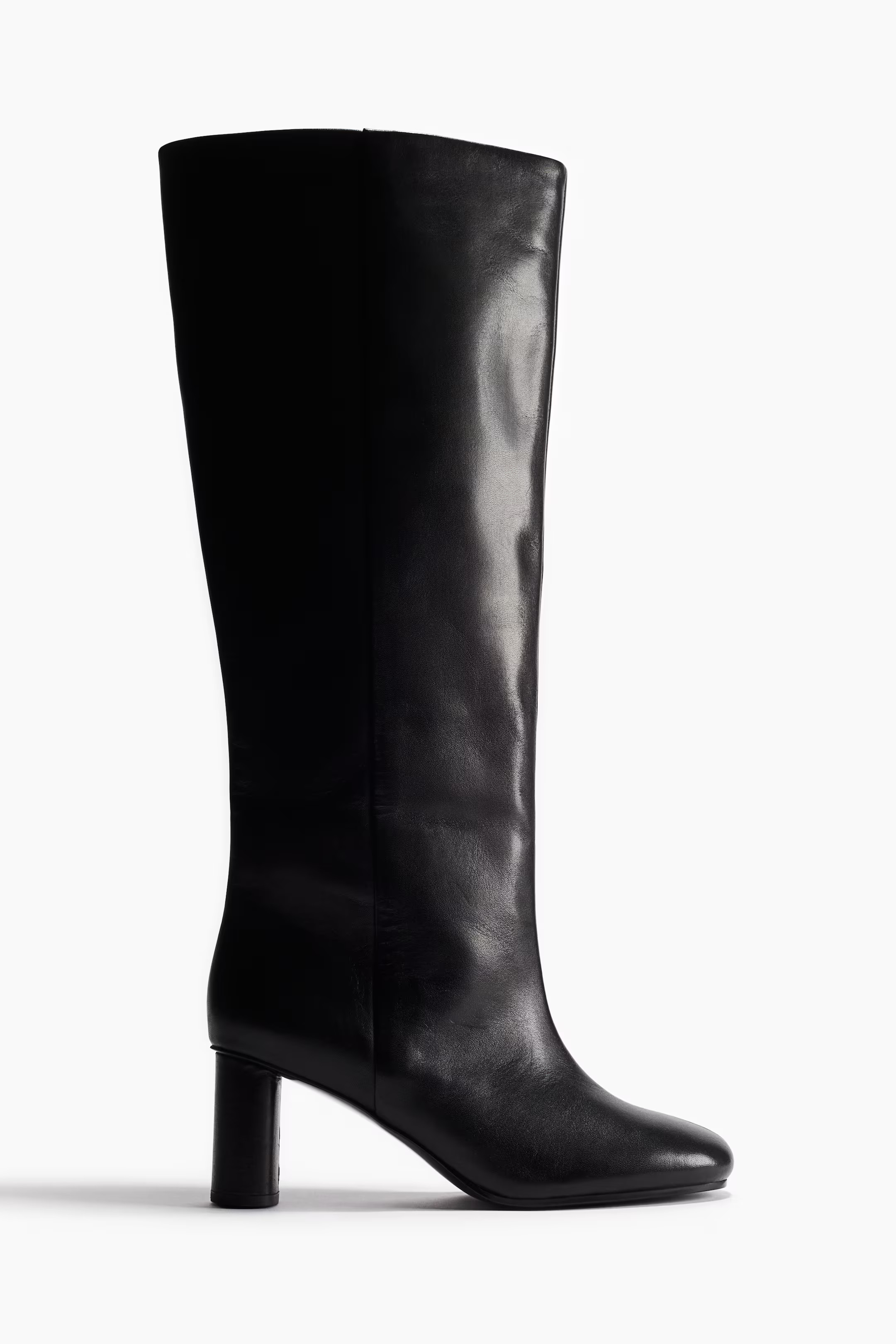 Knee-high leather boots | H&M (UK, MY, IN, SG, PH, TW, HK)