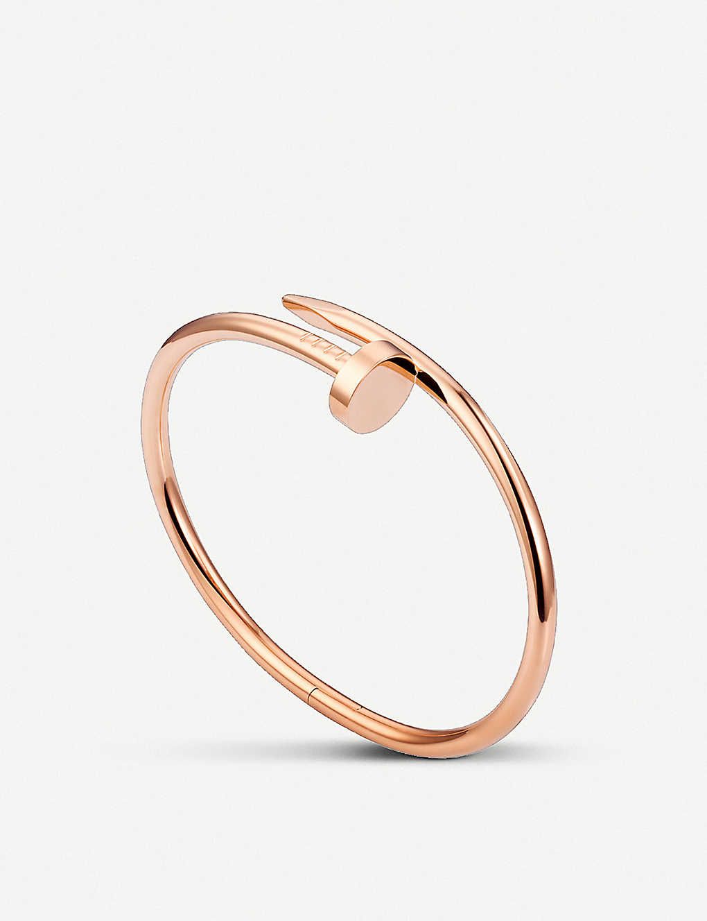 CARTIER Juste un Clou 18ct pink-gold bracelet | Selfridges