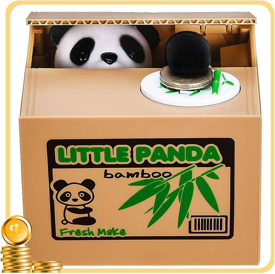 Stealing Coin Panda Box- Piggy Bank - English Speaking | Amazon (US)