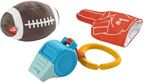 Fisher-Price Tiny Touchdowns Gift Set, 3 football-themed baby toys and teether for infants ages 3... | Amazon (US)