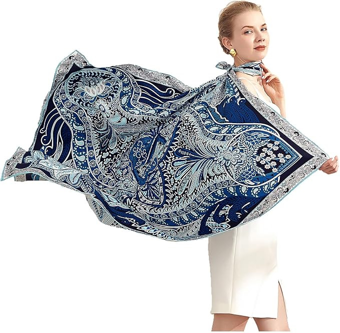 Grace Scarves 100% Silk Scarves, Extra-Large and XX-Large | Amazon (US)