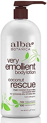 Alba Botanica Very Emollient Coconut Rescue Body Lotion, 32 oz | Amazon (US)