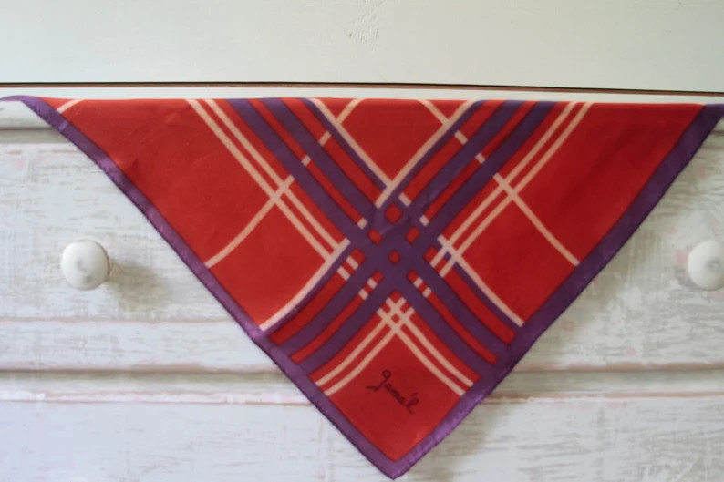 Vintage Plaid Scarf 1950s/60's | Etsy (US)