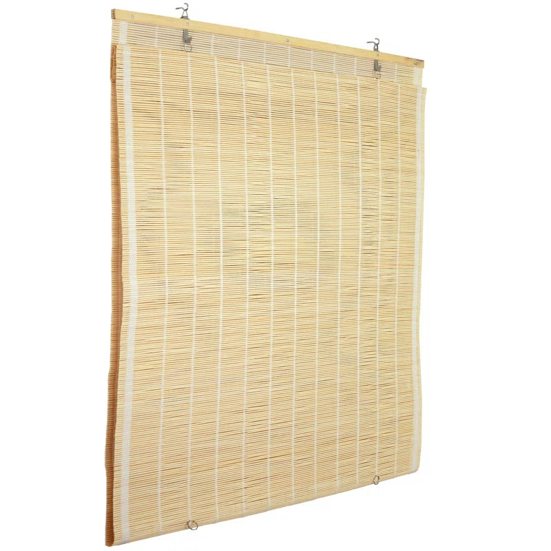 Matchstick Cordless Window Semi-Sheer Natural Roll-up Shade | Wayfair North America