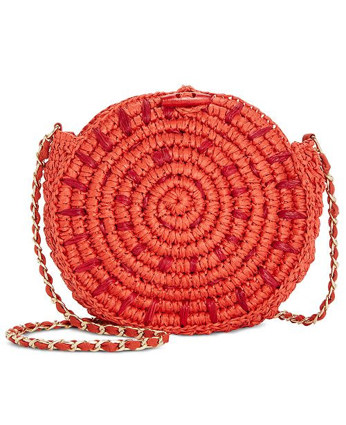 INC International Concepts I.N.C. Straw Circle Crossbody, Created for Macy's & Reviews - Handbags... | Macys (US)
