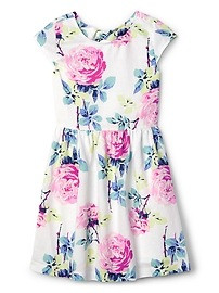 Floral Twist-Back Dress | Gap US