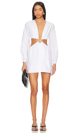 Rosalinda Mini Dress in White | Revolve Clothing (Global)
