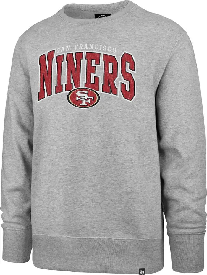 '47 Men's '47 Gray San Francisco 49ers Varsity Block Headline Pullover Sweatshirt | Nordstrom | Nordstrom