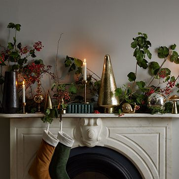 Hammered Glass Tree Objects - Gold | West Elm (US)