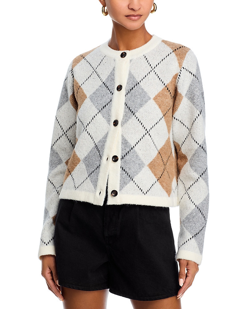 Aqua Argyle Cardigan | Bloomingdale's (US)