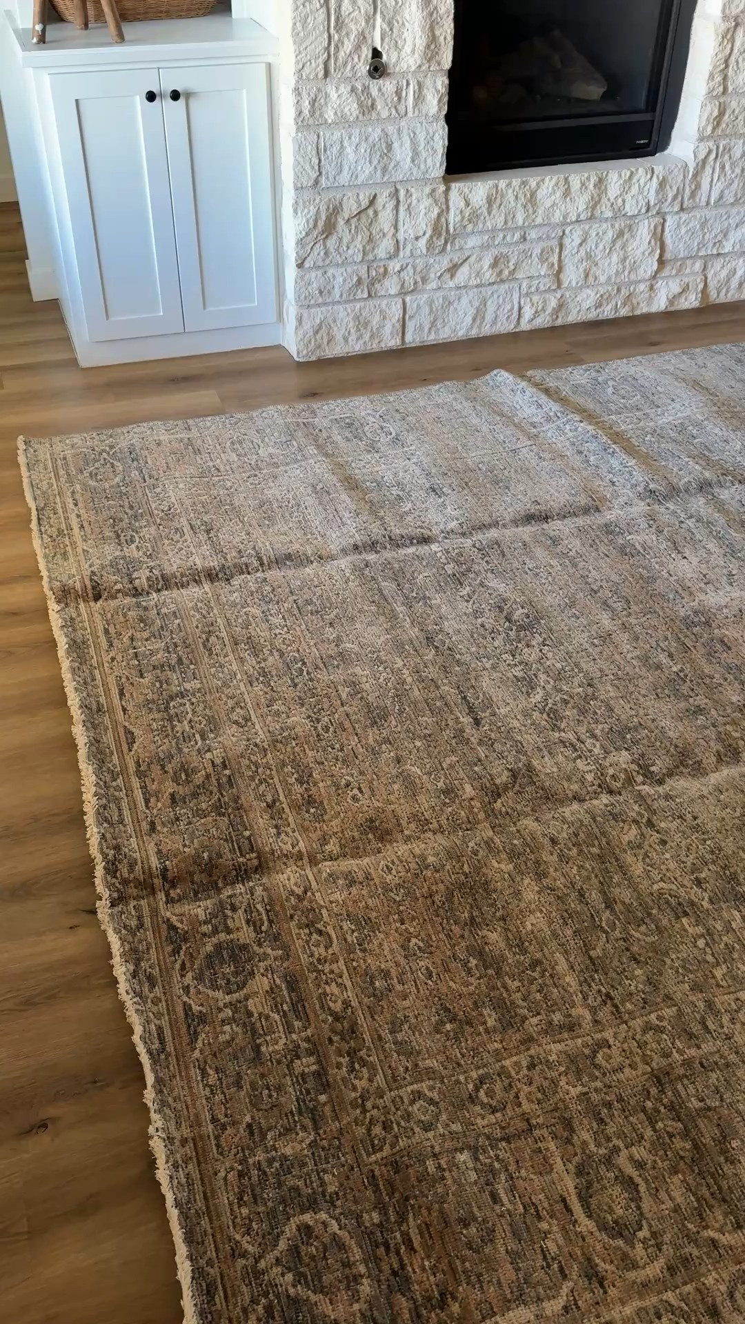 Couldn’t be more obsessed with my new area rug for our living room from the Loloi x Amber Lewis collection! The navy blue and orangey blush tones along with a deep brown moody pattern of this rug I think will be my new favorite and it’s a vintage look-alike. It has a fringe detailing on the edge

#LTKHome #LTKWatchNow