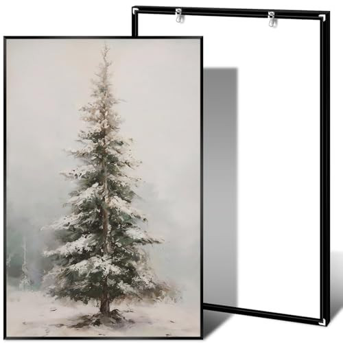 XWNLTEPK Vintage Christmas Canvas Wall Painting Pine Tree Winter Scene Wall Painting Plant Print Picture Poster Landscape Painting Room Aesthetic Wall Decor Winter Wall Art Landscape Wall Art Poster | Amazon (US)