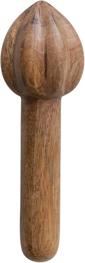Creative Co-Op Carved Wood Juicer, Natural Kitchen Utility | Amazon (US)