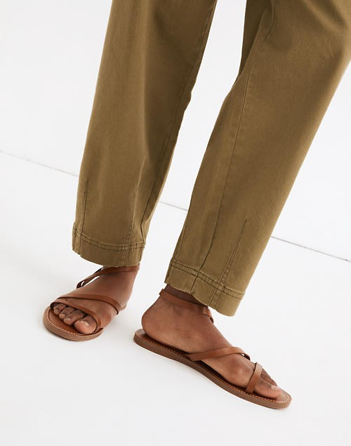 The Boardwalk Anklet-Strap Sandal in Leather | Madewell