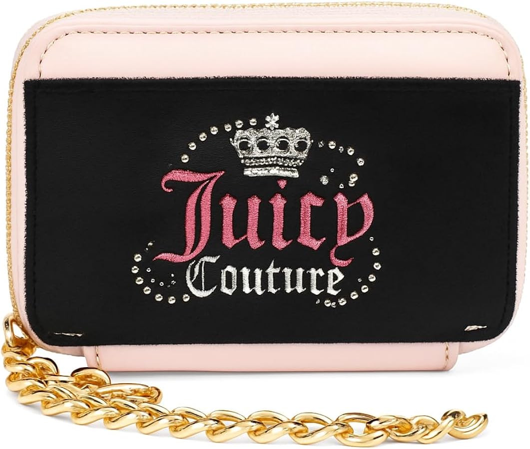 Juicy Couture Women's Square Zip Around Wallet with Wrist Strap | Amazon (US)