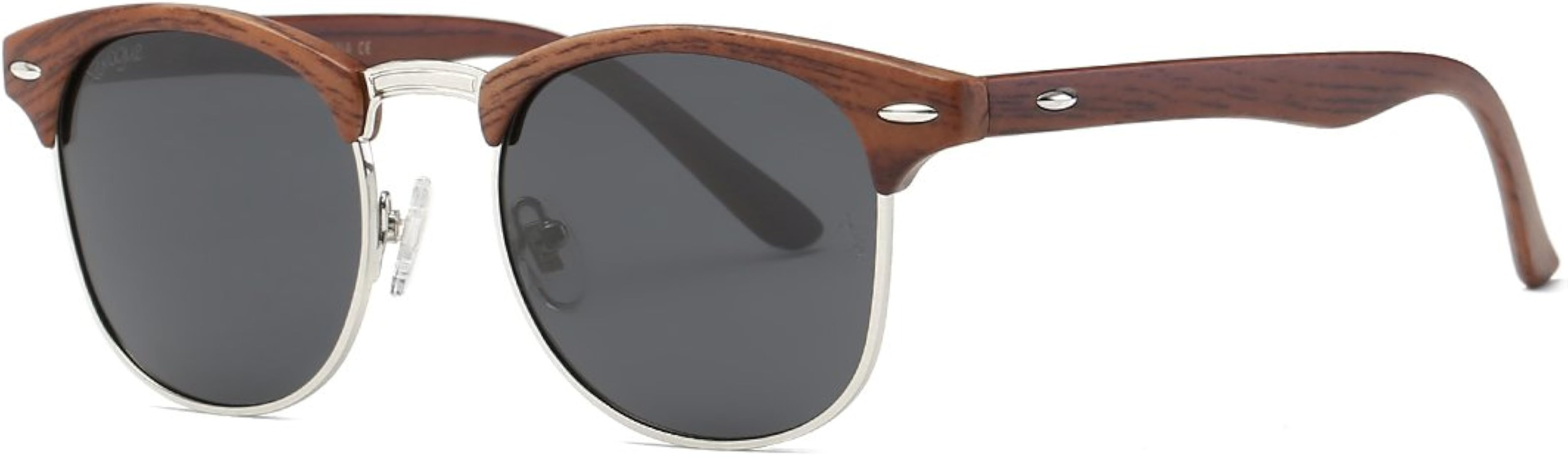 AEVOGUE Polarized Sunglasses For Women And Men Semi Rimless Frame Retro Sun Glasses AE0369 | Amazon (US)